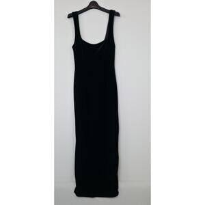 BHLDN Square-Neck Stretch Velvet Sleeveless Maxi Dress Sz Medium